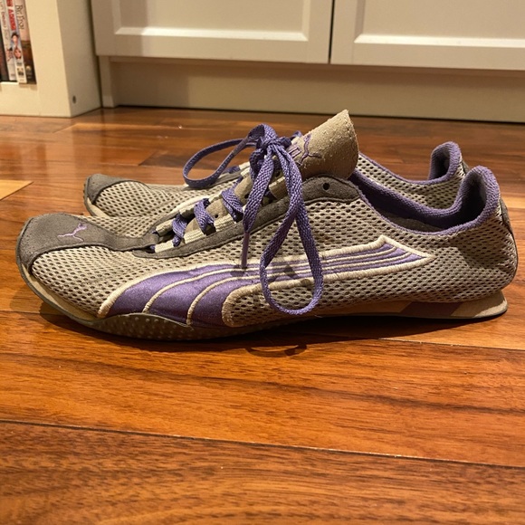 Puma Grey and Purple Walking Shoes - Picture 2 of 7